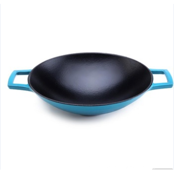 Optional Emaille Gusseisen Wok